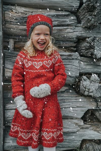 Snurrekjole med hjerter