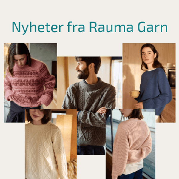 Strikkepakker til dame, barn, herre og baby. 